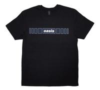 Oasis Music Men's Horizontal Bars Logo T-Shirt in Black | Size: Small Oasis Music Black S