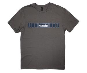 Oasis Music Men's Horizontal Bars Logo T-Shirt in Charcoal | Size: Large Oasis Music Charcoal L