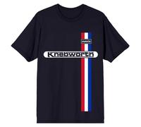 Oasis Music Men's Knebworth Vertical Stripe T-Shirt in Navy | Size: Small Oasis Music Navy S