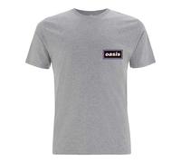 Oasis Music Men's Lines T-Shirt in Grey | Size: 2XL Oasis Music Grey 2XL