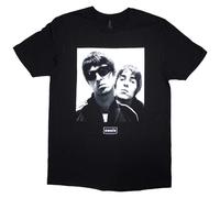 Oasis Music Men's Noel & Liam Photograph Square T-Shirt in Black | Size: Small Oasis Music Black S