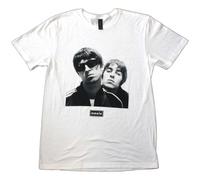 Oasis Music Men's Noel & Liam Photograph Square T-Shirt in White | Size: XL Oasis Music White XL
