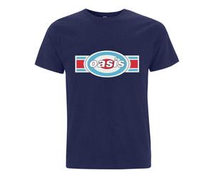 Oasis Music Men's Oblong Target T-Shirt in Navy | Size: Small Oasis Music Navy S