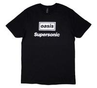 Oasis Music Men's Supersonic Title T-Shirt in Black | Size: Medium Oasis Music Black M