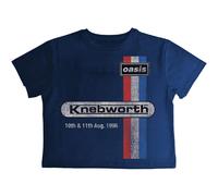 Oasis Music Women's Knebworth ´96 Crop Top in Navy | Size: Large Oasis Music Navy L