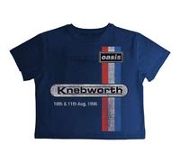 Oasis Music Women's Knebworth ´96 Crop Top in Navy | Size: Small Oasis Music Navy S