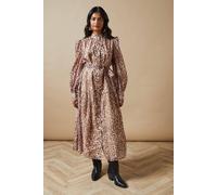 Oasis Organza Midi Shirt Dress multi 8