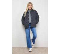 Oasis Padded Cord Collar Jacket In Black black 18