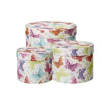 Oasis Papillon Lined Hat Boxes - Set of 3