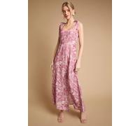 Oasis Women's Petite Floral Tie Shoulder Midaxi Dress in Pink | Size: 12 Oasis Pink 12