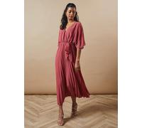OASIS Petite Occasion Kimono Sleeve Pleated Midaxi Dress 10