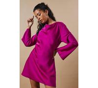 Oasis Petite Occasion Satin Cowl Mini Dress In Raspberry raspberry 12