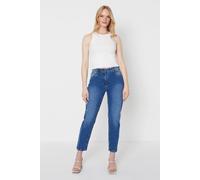 Oasis Petite Slim Mom Jean In Mid Wash mid wash 6
