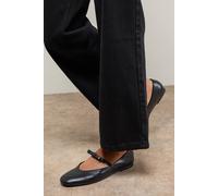 Oasis Pippin Bow Detail Mary Jane Ballet Pumps In Black black 4