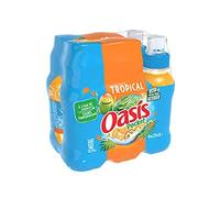 Oasis Pocket Flavoured Tropical Flat Drink, 6 x 250 ml