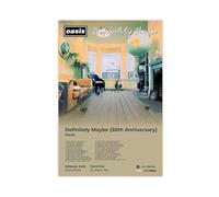 Oasis Poster Famous Classic Rock Band Vintage 1990S Britpop Music Album Definitely Maybe 30th Anniversary Cover Fan Gift Canvas Poster Wall Art Decor Print Picture Paintings for Living Room Bedroom De