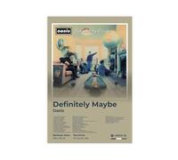 Oasis Poster Famous Classic Rock Band Vintage 1990S Britpop Music Album Definitely Maybe Cover Fan Gift Canvas Poster Wall Art Decor Print Picture Paintings for Living Room Bedroom Decoration 20x30inc