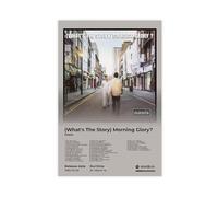 Oasis Poster Famous Classic Rock Band Vintage 1990S Britpop Music Album What's The Story Morning Glory Cover Fan Gift Canvas Poster Wall Art Decor Print Picture Paintings for Living Room Bedroom Decor