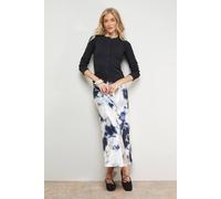 Oasis Printed Satin Bias Midi Skirt In Floral floral 18