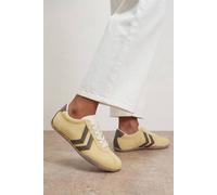 Oasis Women's Riley Faux Suede Contrast Lace Up Trainers in Yellow | Size: 4 Oasis Yellow 4