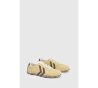 Oasis Riley Faux Suede Contrast Lace Up Trainers In Yellow yellow 8