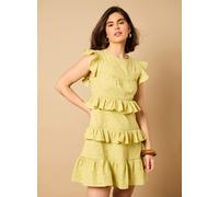 OASIS Ruffle Broderie Mini Dress 18