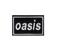 Oasis Schwarz Silber Patch Badge Embroidered Iron on Applique Souvenir Accessory