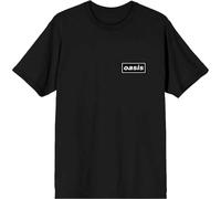 Oasis Official T-shirt Some Might Say Lyrics Back Print Unisex Black X-Large
