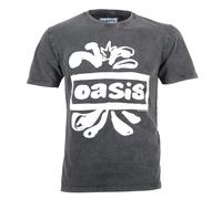 Oasis T-Shirt Logo Splat – Stone Washed – Grey – XXL – 100% Cotton