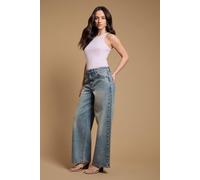 Oasis Women's Straight Leg Western Look Jean in Light Wash | Size: 10 Oasis Light Wash 10