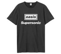 OASIS SUPERSONIC TITLE AMPLIFIED VINTAGE CHARCOAL MEDIUM - T-shirt