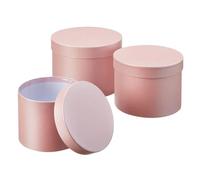 OASIS Symphony Lined Florist Hat Boxes - Set of 3 - Light Pink