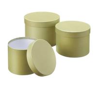 Oasis Symphony Round Lined Florist Hat Boxes - Set of 3 - Sage Green