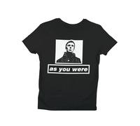 Oasis T-Shirt - As You were with Liam Silhouette - Unisex, 100% Cotton, Sizes S to 5XL Black