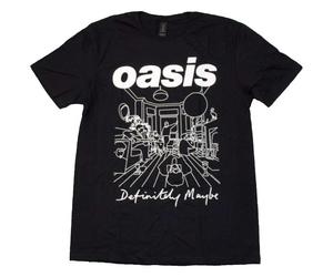 Oasis T Shirt Definitely Maybe Line Drawing Official Licensed Men Merch Live 25