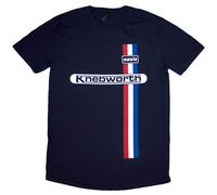 Oasis T Shirt Knebworth Stripe Navy Official Licensed Mens Tee Merch NEW Live 25