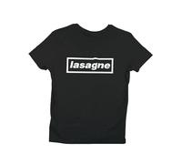 Oasis T-Shirt - 'Lasagne' - Unisex, 100% Cotton, Sizes S to 5XL Black