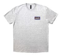 Oasis T Shirt Lines Band Logo Official Mens Grey L