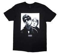 Oasis T-Shirt Noel Liam Gallagher Photo Official Band New Black