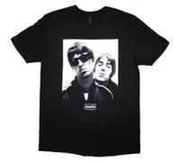 Oasis T-Shirt Noel Liam Gallagher Photo Official Band New Black