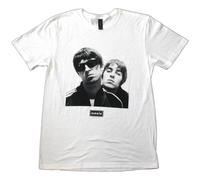 Oasis T-Shirt Noel Liam Gallagher Photo Official Band New White
