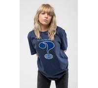 Oasis T Shirt Question Mark Band Logo new Official Mens Navy Blue