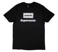Oasis T-Shirt Supersonic Title Noel Liam Gallagher Official Band New Black