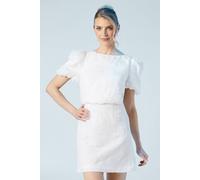 Oasis Textured Floral Bridal Mini Dress In Ivory ivory 6