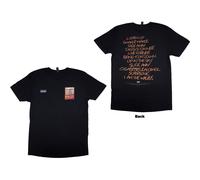 Rock Off officially licensed products Oasis Definitely Maybe AAA Setlist T Shirt XXL Black