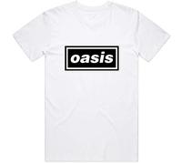Oasis T-Shirt – Decca Logo – Unisex M White
