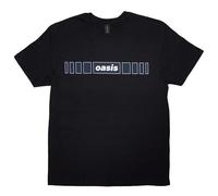 Oasis Unisex T-Shirt: Horizontal Bars Logo (Black) (XX-Large)