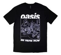 Rock Off officially licensed products Oasis Be Here Now Line Drawing T Shirt L Black