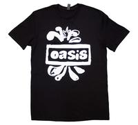 Rock Off officially licensed products Oasis Splat Band Logo T Shirt M Black