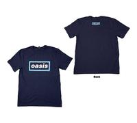 Rock Off officially licensed products Oasis Maine Road Event Logo T Shirt S Navy